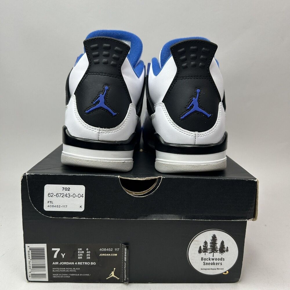 Nike Air Jordan 4 Retro BG “Motorsport” 2023 - Picture 4 of 8
